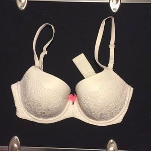 VS White Lace Bra